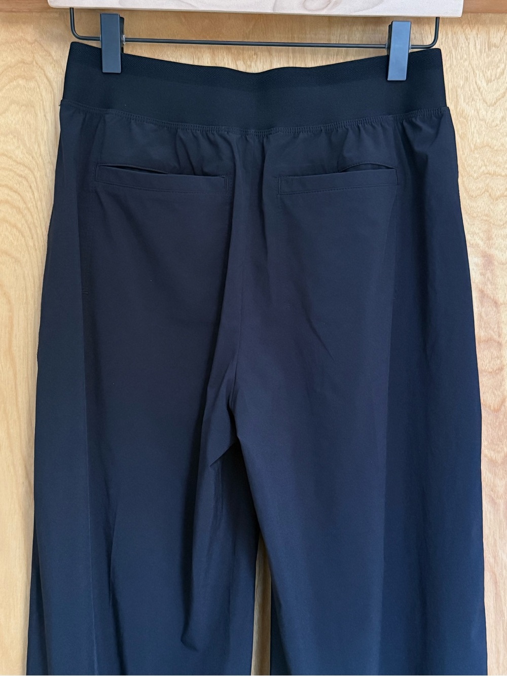 XS Athleta Black Brooklyn Heights High Rise Wide Leg Trouser Versatile Pants - Picture 6 of 8